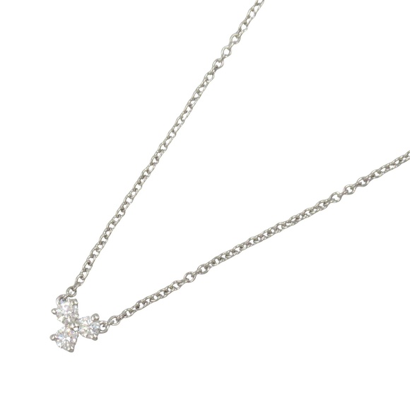 Tiffany Handbags - Tiffany Aria Diamond Necklace Platinum Clear